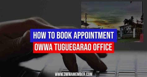 How to Book OWWA Region 2 Tuguegarao Appointment .